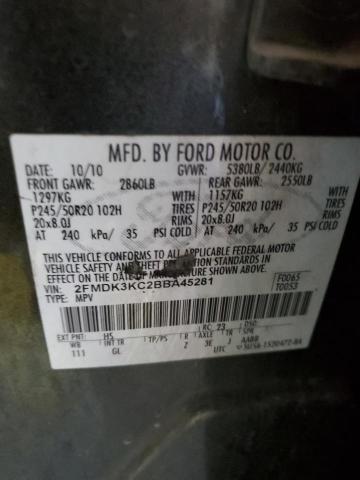 Photo 14 from auction – 2011 FORD EDGE LIMIT with VIN 2FMDK3KC2BBA45281