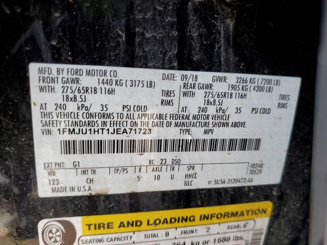 Photo 14 from auction – 2018 FORD EXPEDITION with VIN 1FMJU1HT1JEA71723