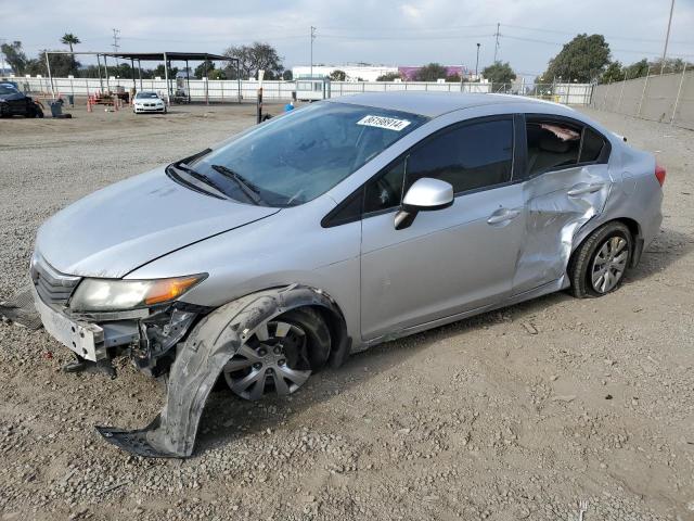 HONDA CIVIC LX 2012 with VIN 2HGFB2F50CH582122 - Photo from auction