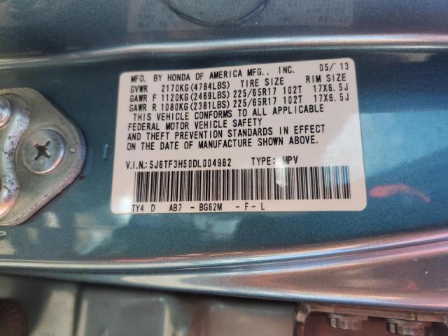 Photo 14 from auction – 2013 HONDA CROSSTOUR with VIN 5J6TF3H50DL004982