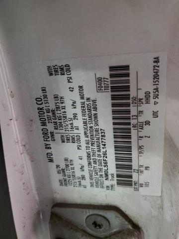 Photo 14 from auction – 2020 FORD TRANSIT CO with VIN NM0LS6F26L1477837