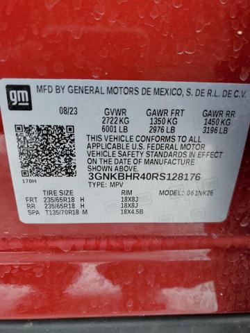 Photo 14 from auction – 2024 CHEVROLET BLAZER 2LT with VIN 3GNKBHR40RS128176