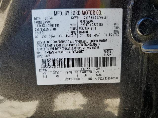 Фото 14 с аукциона – 2020 FORD EXPLORER с VIN 1FMSK7BH0LGB73457