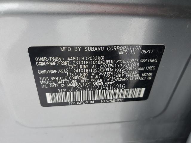Photo 14 from auction – 2018 SUBARU FORESTER 2 with VIN JF2SJAJC2JH410016