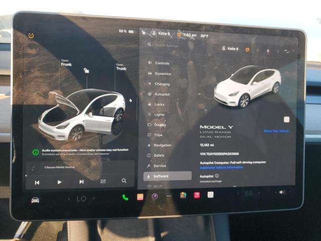 Photo 9 from auction – 2023 TESLA MODEL Y with VIN 7SAYGDEE6PA203898
