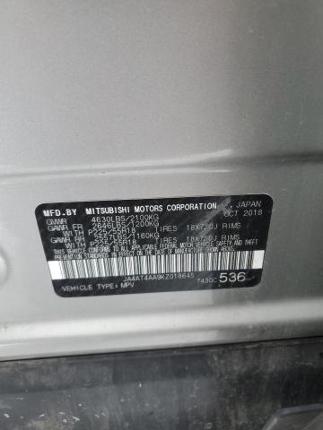 Photo 14 from auction – 2019 MITSUBISHI ECLIPSE CR with VIN JA4AT4AA9KZ018645