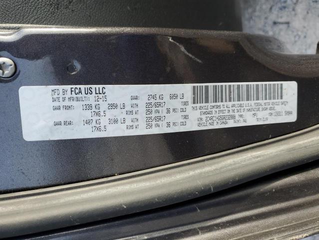 Photo 14 from auction – 2016 CHRYSLER TOWN & COU with VIN 2C4RC1HG5GR232888