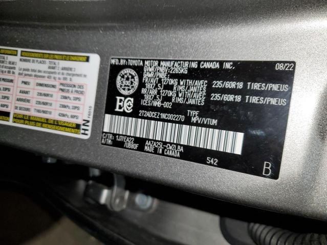 Photo 14 from auction – 2022 LEXUS NX 250 with VIN 2T2ADCEZ1NC002270
