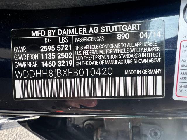 Photo 10 from auction – 2014 MERCEDES-BENZ E 350 4MAT with VIN WDDHH8JBXEB010420