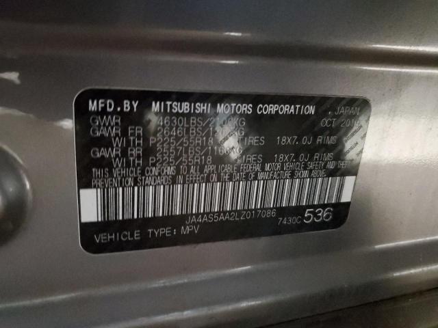 Photo 14 from auction – 2020 MITSUBISHI ECLIPSE CR with VIN JA4AS5AA2LZ017086