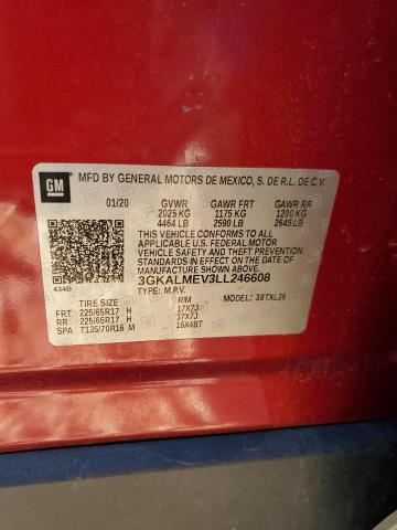 Photo 14 from auction – 2020 GMC TERRAIN SL with VIN 3GKALMEV3LL246608