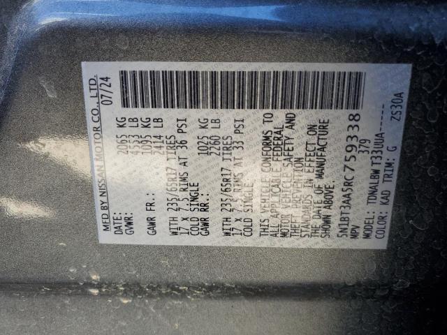 Photo 14 from auction – 2024 NISSAN ROGUE S with VIN 5N1BT3AA5RC759338