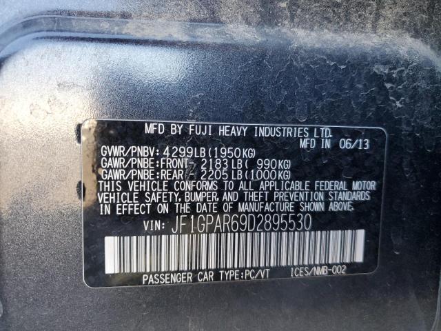 Photo 14 from auction – 2013 SUBARU IMPREZA SP with VIN JF1GPAR69D2895530