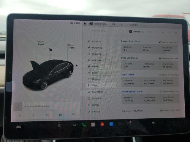 Photo 9 from auction – 2018 TESLA MODEL 3 with VIN 5YJ3E1EA4JF176090