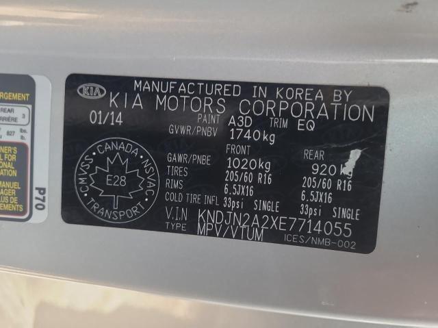 Zdjęcie 10 z aukcji – 2014 KIA SOUL z VIN KNDJN2A2XE7714055