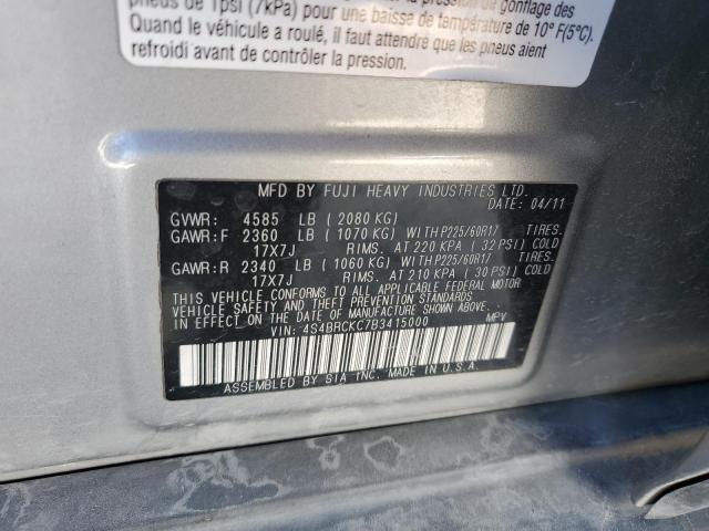 Photo 14 from auction – 2011 SUBARU OUTBACK 2. with VIN 4S4BRCKC7B3415000