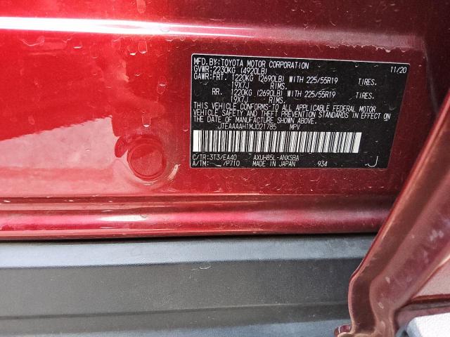 Photo 14 from auction – 2021 TOYOTA VENZA LE with VIN JTEAAAAH1MJ021785