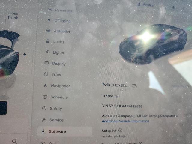 Photo 9 from auction – 2023 TESLA MODEL 3 with VIN 5YJ3E1EA4PF448629
