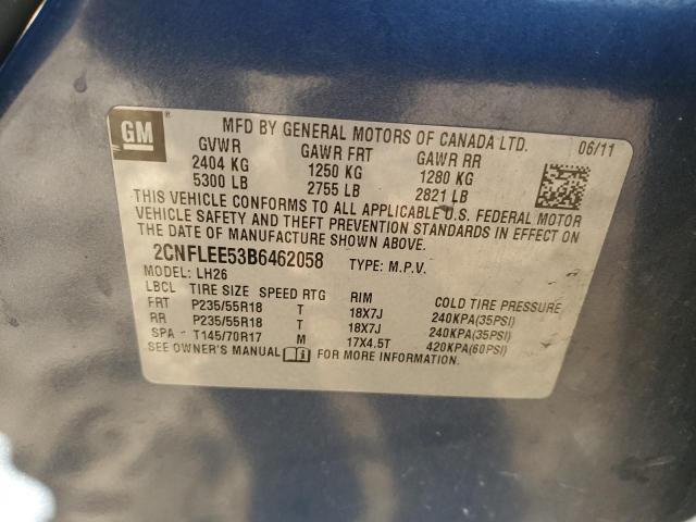 Photo 14 from auction – 2011 CHEVROLET EQUINOX LT with VIN 2CNFLEE53B6462058