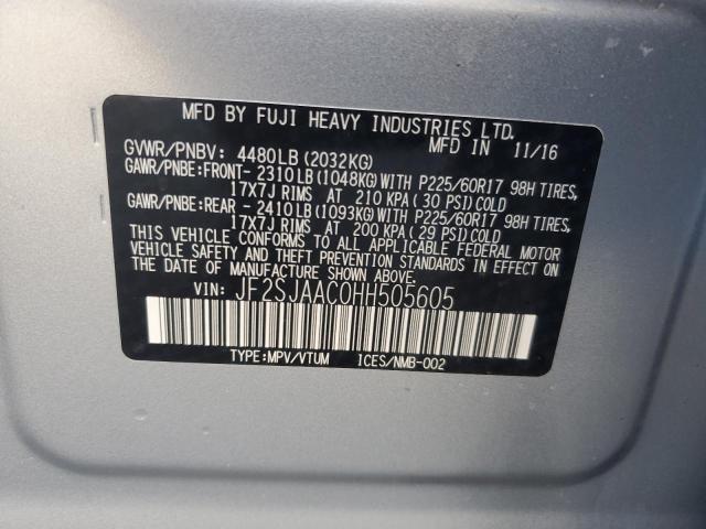 Photo 14 from auction – 2017 SUBARU FORESTER 2 with VIN JF2SJAAC0HH505605