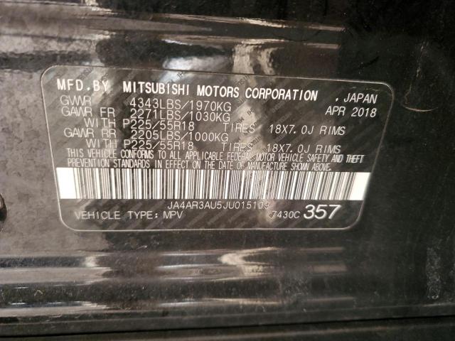 Photo 14 from auction – 2018 MITSUBISHI OUTLANDER with VIN JA4AR3AU5JU015109