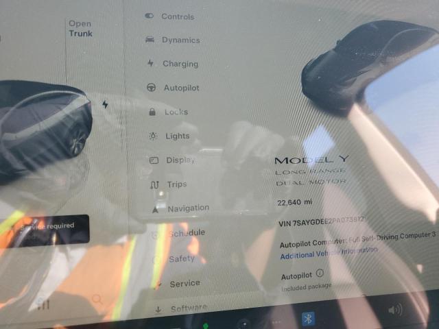 Zdjęcie 9 z aukcji – 2023 TESLA MODEL Y z VIN 7SAYGDEE2PA073912