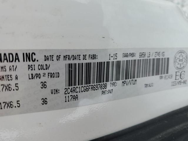 Photo 14 from auction – 2015 CHRYSLER TOWN & COU with VIN 2C4RC1CG6FR697038