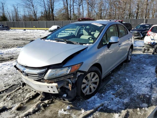 HONDA CIVIC LX 2012 with VIN 2HGFB2F54CH588053 - Photo from auction