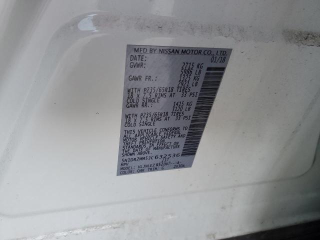Photo 14 from auction – 2018 NISSAN PATHFINDER with VIN 5N1DR2MM5JC632536