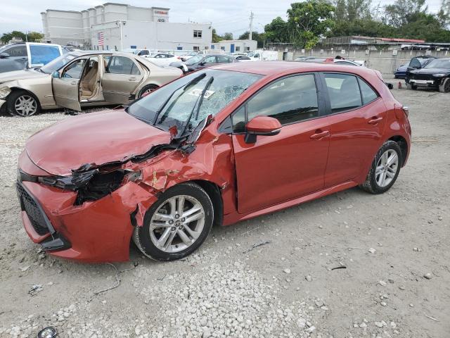 TOYOTA COROLLA SE 2019 with VIN JTNK4RBE8K3018060 - Photo from auction