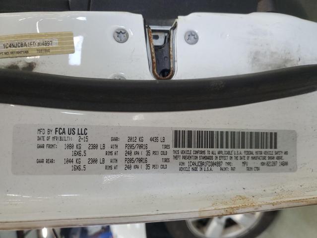 Photo 14 from auction – 2015 JEEP COMPASS SP with VIN 1C4NJCBA1FD304997