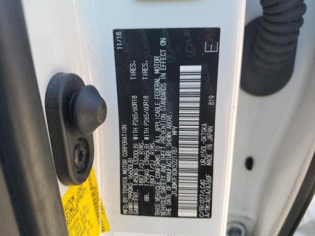 Photo 14 from auction – 2019 LEXUS GX 460 with VIN JTJBM7FX0K5221787