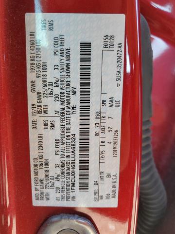 Photo 14 from auction – 2020 FORD ESCAPE SEL with VIN 1FMCU0H68LUA68324