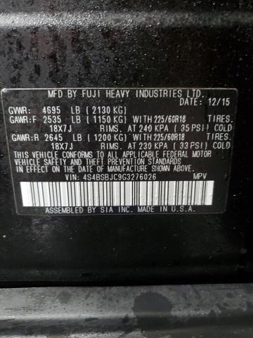 Photo 14 from auction – 2016 SUBARU OUTBACK 2. with VIN 4S4BSBJC9G3276026