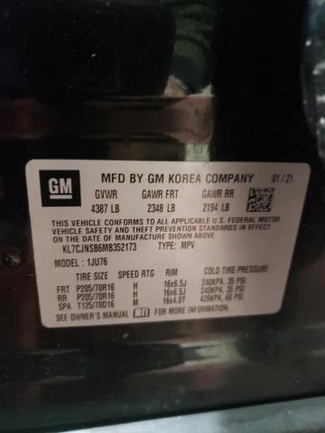 Photo 14 from auction – 2021 CHEVROLET TRAX LS with VIN KL7CJNSB6MB352173