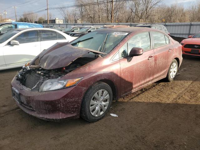 HONDA CIVIC LX 2012 with VIN 2HGFB2F56CH553725 - Photo from auction