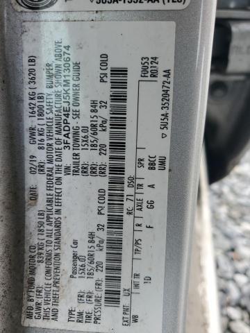Photo 14 from auction – 2019 FORD FIESTA SE with VIN 3FADP4EJ5KM130674