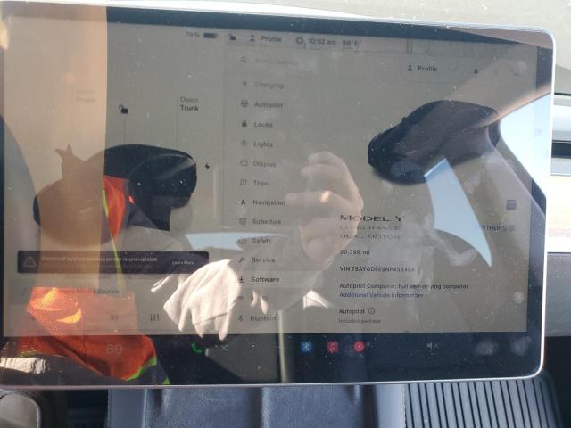 Photo 9 from auction – 2022 TESLA MODEL Y with VIN 7SAYGDEE9NF458464