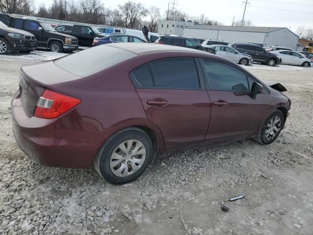 Photo 3 from auction – 2012 HONDA CIVIC LX with VIN 19XFB2F57CE099303