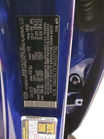 Photo 14 from auction – 2024 HYUNDAI TUCSON SEL with VIN 5NMJBCDE3RH337930