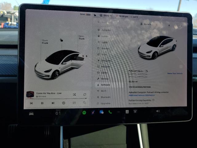Photo 9 from auction – 2020 TESLA MODEL 3 with VIN 5YJ3E1EB3LF807228