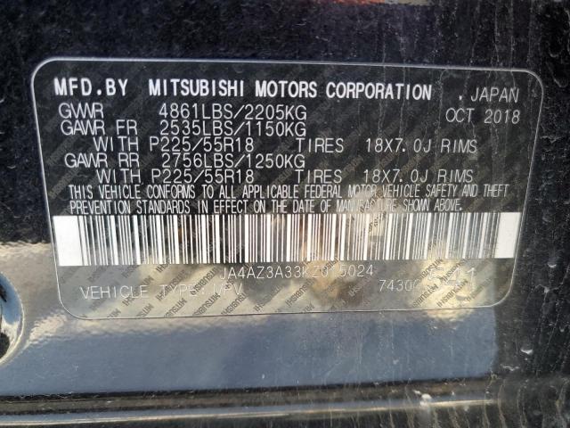 Photo 14 from auction – 2019 MITSUBISHI OUTLANDER with VIN JA4AZ3A33KZ015024