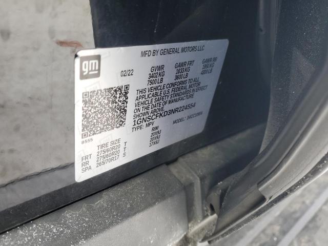 Photo 14 from auction – 2022 CHEVROLET SUBURBAN C with VIN 1GNSCFKD3NR224554