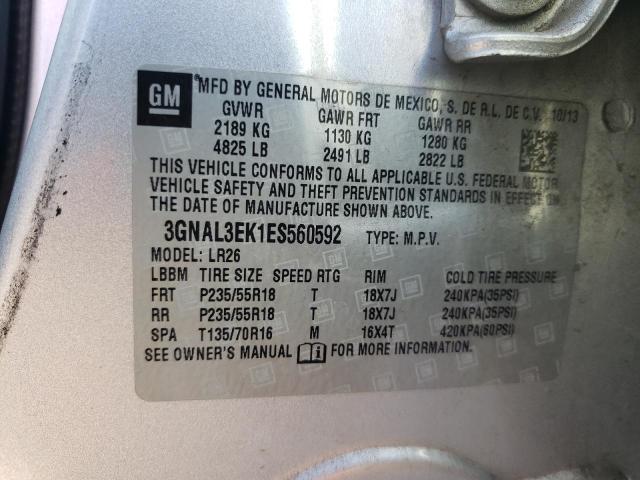 Photo 14 from auction – 2014 CHEVROLET CAPTIVA LT with VIN 3GNAL3EK1ES560592