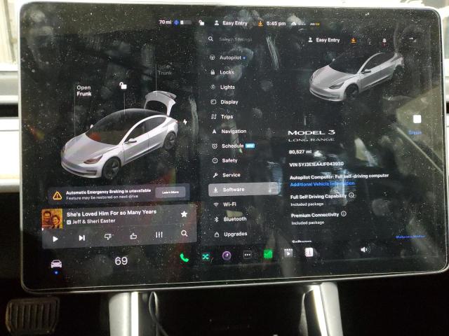 Photo 9 from auction – 2018 TESLA MODEL 3 with VIN 5YJ3E1EA4JF043930