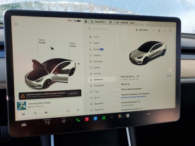 Photo 9 from auction – 2018 TESLA MODEL 3 with VIN 5YJ3E1EA4JF026187