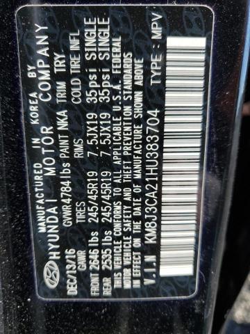 Photo 14 from auction – 2017 HYUNDAI TUCSON LIM with VIN KM8J3CA21HU383704