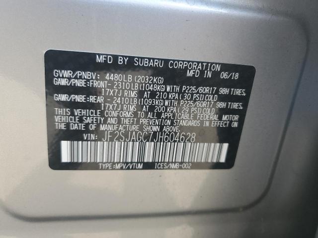 Photo 14 from auction – 2018 SUBARU FORESTER 2 with VIN JF2SJAGC7JH604628