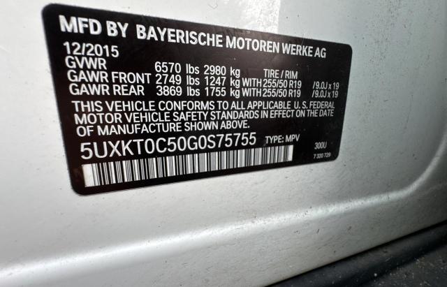Photo 10 from auction – 2016 BMW X5 XDR40E with VIN 5UXKT0C50G0S75755