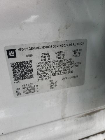 Photo 14 from auction – 2020 CHEVROLET TRAX 1LT with VIN 3GNCJLSB2LL144366